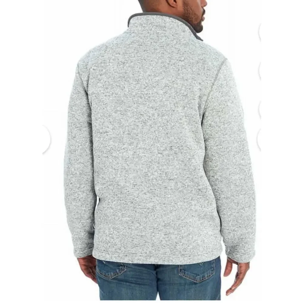 Orvis Men's Fleece Lined Quarter Zip Pullover Heather Gray Size Large Outdoors - Picture 4 of 12